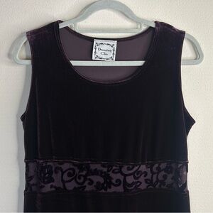 Dressing Clio Vintage 90s Velvet Dress Purple Size S Whimsygoth Renaissance Goth